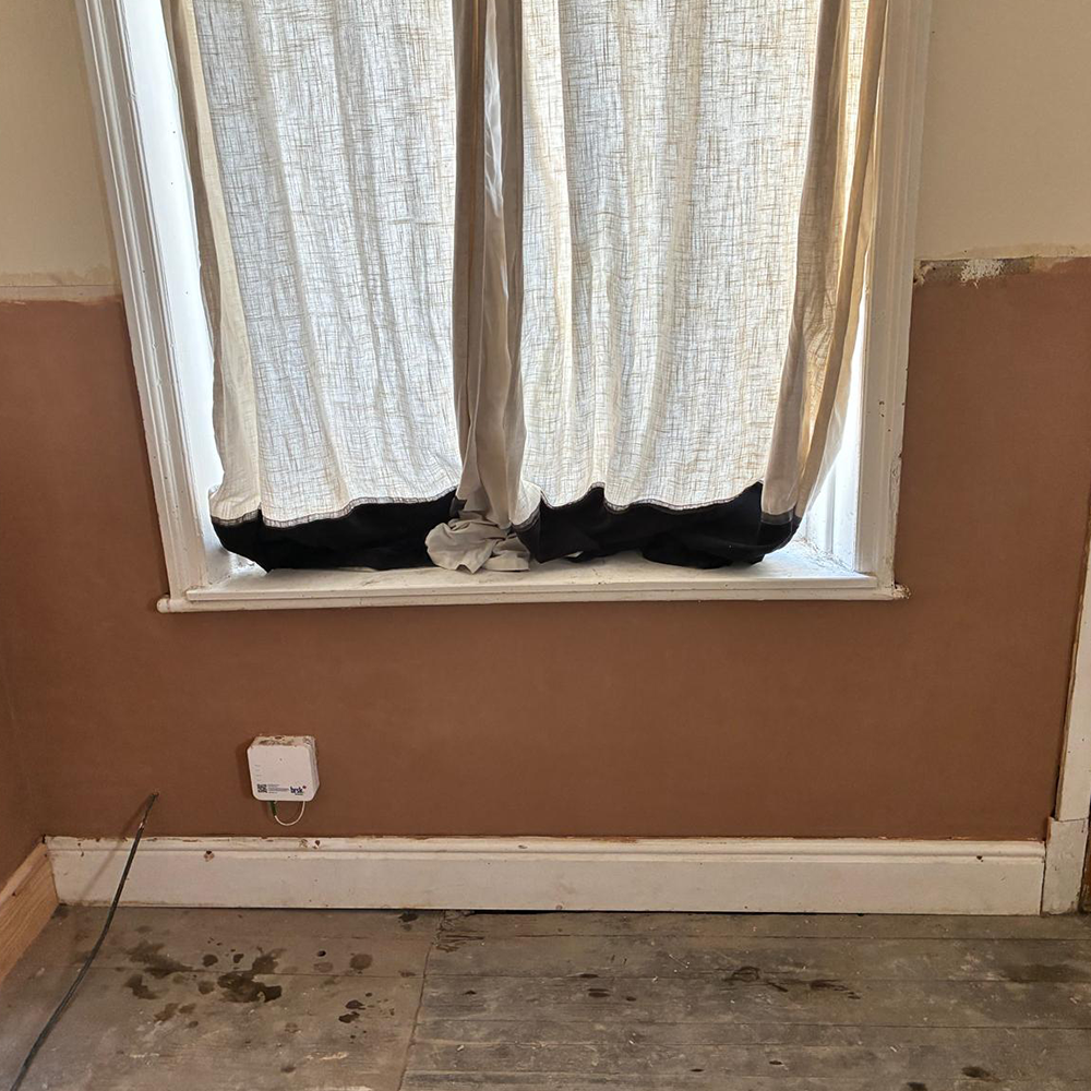 Window bay after treatment — new render applied